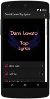 Demi Lovato Top Lyrics Poster
