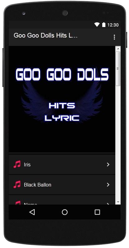 Goo Goo Dolls Hits Lyrics For Android Apk Download