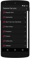 Paramore Top Lyrics capture d'écran 2