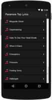 Paramore Top Lyrics screenshot 2