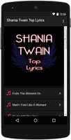 Shania Twain Top Lyrics plakat