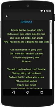 Shawn Mendes Top Lyrics screenshot 3