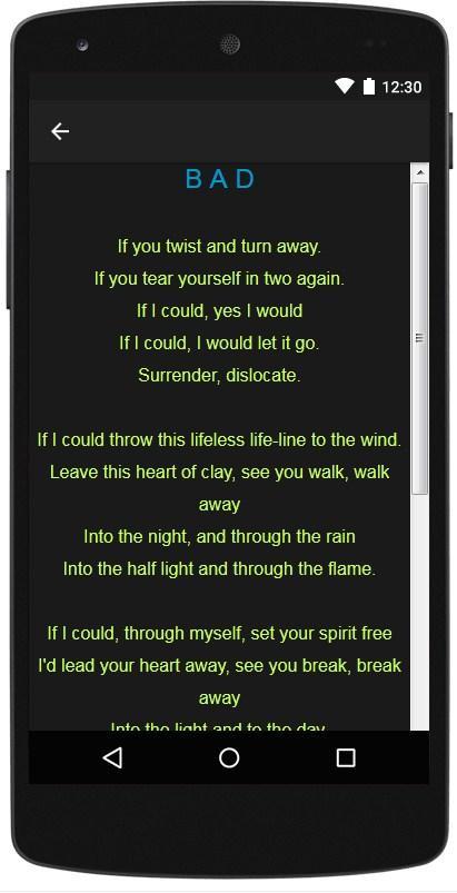 U2 Hits Lyrics for Android - APK Download