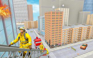 911 กู้ภัยรถดับเพลิง 3D Sim ภาพหน้าจอ 1