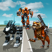 multi robô transform cão policial, tigre e gato