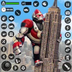 Angry Gorilla Robot Truck Game APK download