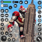 Angry Gorilla Robot Truck Game أيقونة