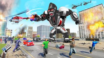 Angry Gorilla Robot Truck Game ảnh chụp màn hình 3