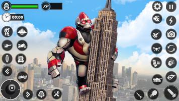 Angry Gorilla Robot Truck Game постер