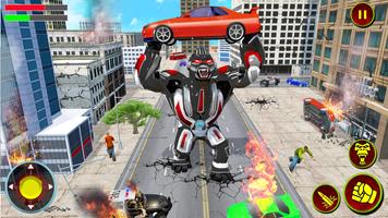 Angry Gorilla Robot Truck Game captura de pantalla 2