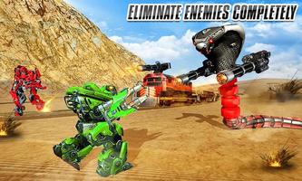 Train Transform Snake Robot Games ảnh chụp màn hình 2
