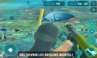 Requin Attaque chasse sous 3D Affiche