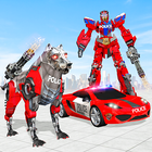 US Police Dog Robot Car Game icône