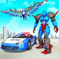 US Police Transform Robot Car Cop Eagle Game