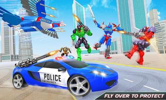 Flying Eagle Robot Car Games اسکرین شاٹ 2