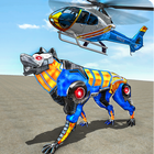 空军机器人警察狼直升机游戏 图标