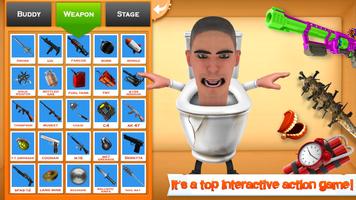 Kick the Toilet Head Game screenshot 3
