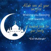 برنامه‌نما Eid Mubarak Wishes and Greeting عکس از صفحه