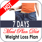 7 Days Meal Plan Diet For Weight Loss icône