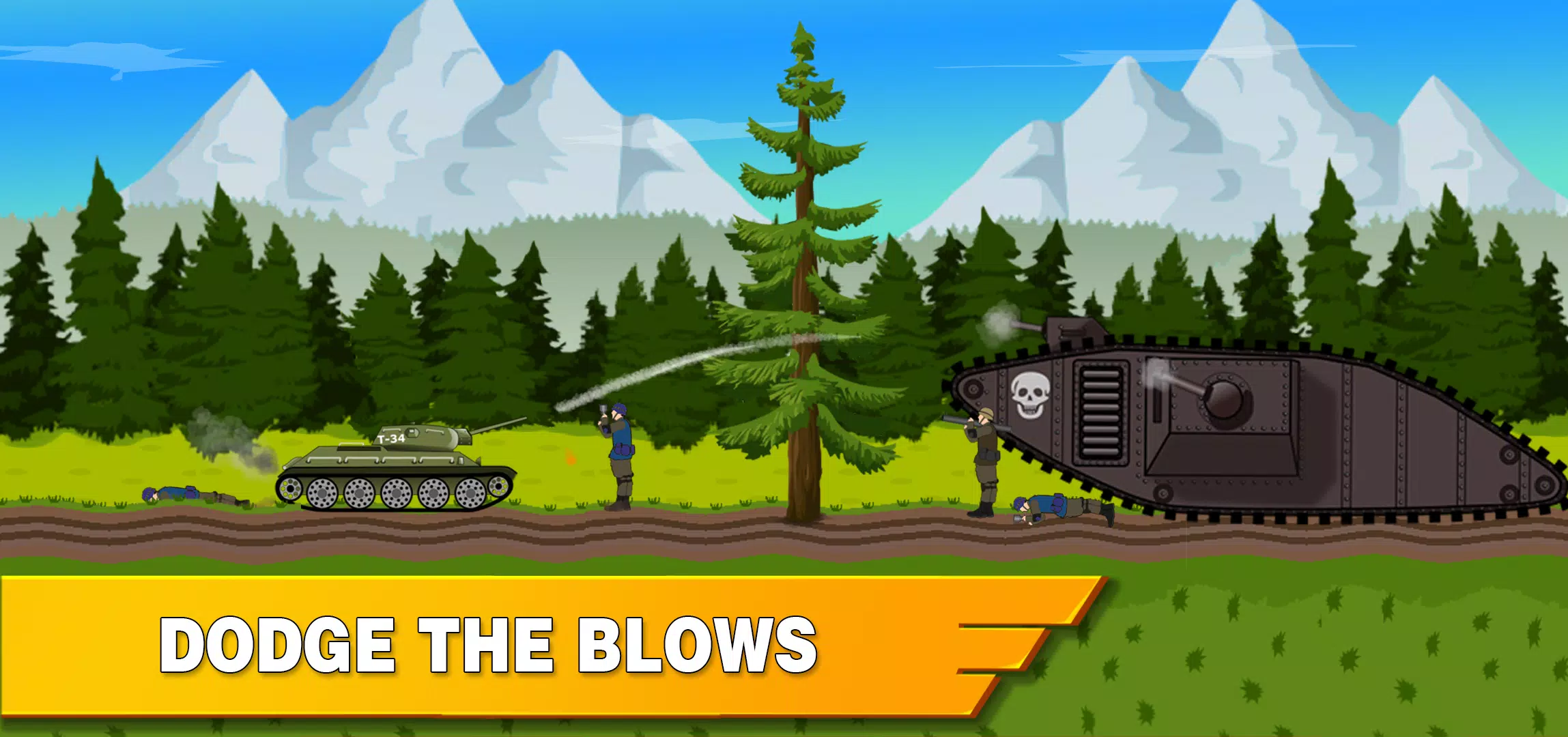 Download & Play Tank Battle War 2d: vs Boss on PC & Mac (Emulator)