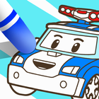 로보카폴리 스케치북  - 어린이 색칠놀이, 그림그리기 icône