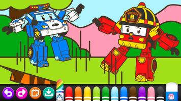 로보카폴리 스케치북  - 어린이 색칠놀이, 그림그리기 capture d'écran 1