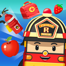 Robocar Poli Red Color Game - Painting, Color aplikacja