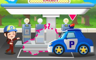 Robocar Poli Fuel Charging Habit Game imagem de tela 1