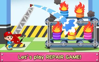 Tayo Repair Game - Fire Truck Frank screenshot 1