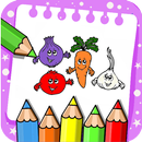 Food Tap Coloring Book & draw APK