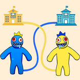 Draw To School Monster Rainbow