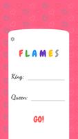 Flames | Love Test By Name Poster