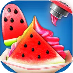 Summer Watermelon Ice Candy: Slice &amp; Cupcake Game