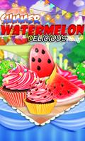 Summer Watermelon Ice Candy: Slice & Cupcake Game poster