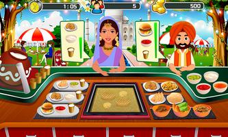 Świetna indyjska restauracja Street Food Food Game screenshot 1