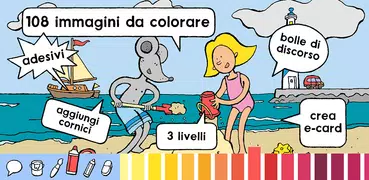 Kiddi - Disegni da colorare per bambini da 2 anni