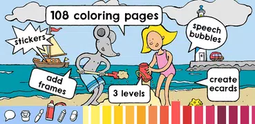 Kiddi Games - Coloring and painting book for kids