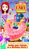 Real Birthday Cake Maker-A Sweet Cake Cooking Game plakat