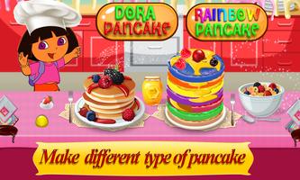 1 Schermata Dolce Dora Pancake Torre: Fantastic arcobaleno Mak