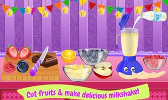 Milkshake Maker Chef-Frozen Smoothie Cooking Games screenshot 2