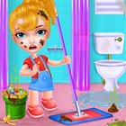 保持你的房子清洁-女孩家庭清理游戏 图标