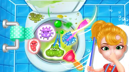 Girl home cleaning fun XAPK download