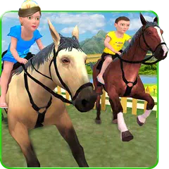 Kids Mountain Horse Rider Race APK Herunterladen