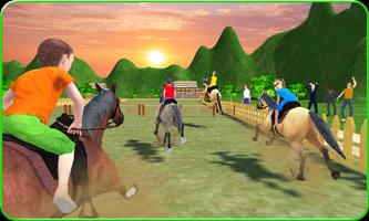 Kids Mountain Horse Rider Race پوسٹر