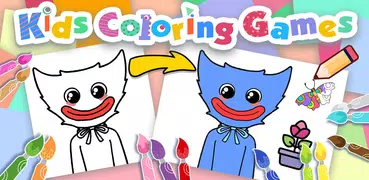 赤ちゃんの色塗り絵:  ABCイラスト&ペイント ゲーム