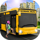 Kids City School Bus driving Game آئیکن