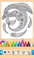 Animaux: jeu de livre de coloriage animal Affiche