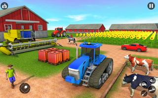 Farming Tractor Driving Games Cartaz