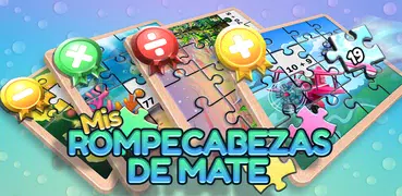 Juego de matemáticas con rompecabezas para niños