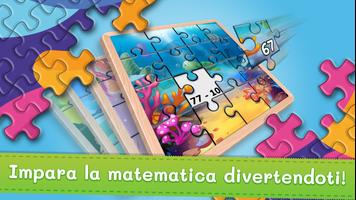 Poster Puzzle di Matematica bambini: matematica tabelline